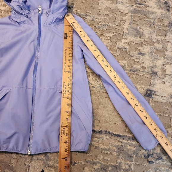 Ivivva Lululemon kids size 10 purple periwinkle jacket. - Picture 9 of 14